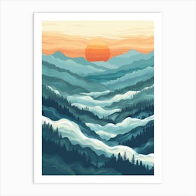 Smoky Mountains 5 Art Print