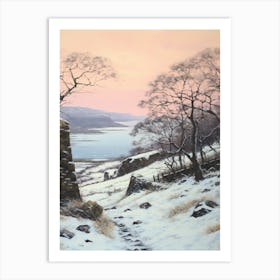 Dreamy Winter Painting Pembrokeshire Coast National Park United States 3 Art Print
