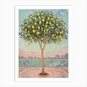 Pastel Lemon Tree Poster