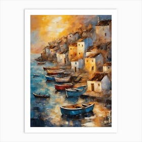 Magical Adriatic Coast Village Art Print