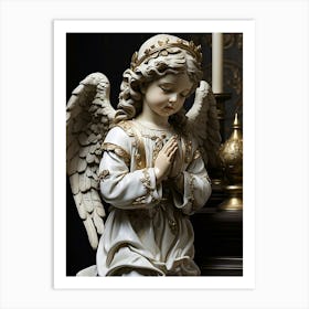 Angel Praying 1 Art Print