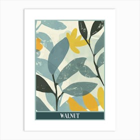 Walnut Tree Flat Illustration 7 Poster Art Print