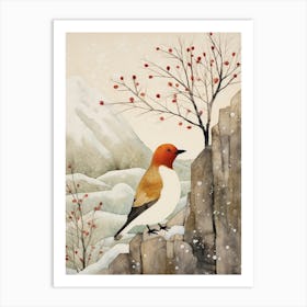 Bird Illustration Canvasback 2 Art Print