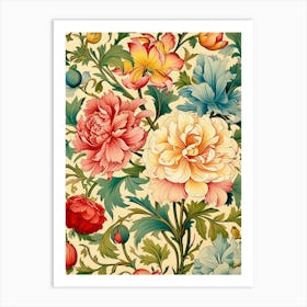 Floral Wallpaper 32 Art Print