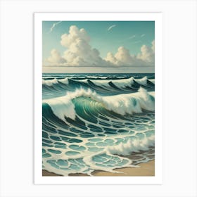 Serene Waves Art Print