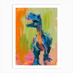 Abstract Dinosaur Brushstrokes 2 Art Print