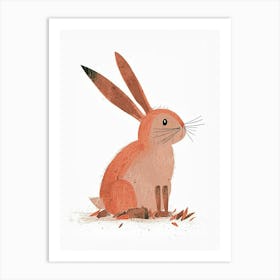 Havana Rabbit Nursery Illustration 4 Art Print