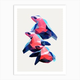 Turtle Minimalist Abstract 4 Art Print