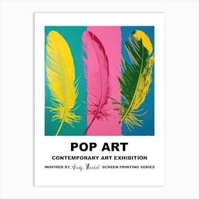 Feathers Pop Art 2 Art Print