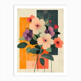 Abstract Flowers 4 Art Print