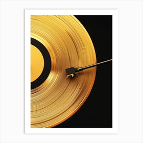 Gold Vinyl Record Art Print