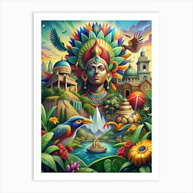 Indian Goddess Art Print