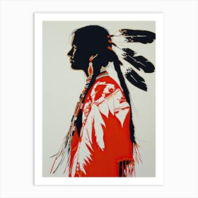 Arapaho Abstractions; A Minimalist Study ! Native American Art Art Print