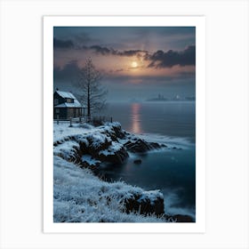 House On The Shore Art Print