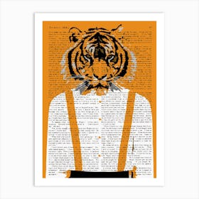 Tiger Braces Art Print