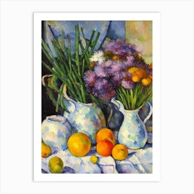 Chive Cezanne Style vegetable Art Print