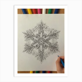 Snowflake 2 Art Print