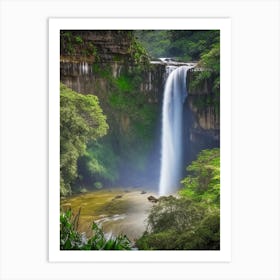 Marojejy National Park Waterfall, Madagascar Realistic Photograph (2) Art Print