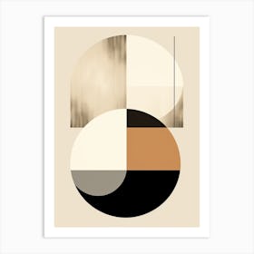 Monochrome Hollabrunn Geometric Tranquility Art Print