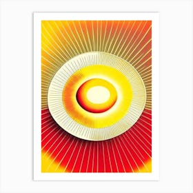 Heliocentric Vintage Sketch Space Art Print