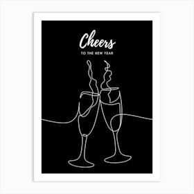 Cheers To The New Year Art Print