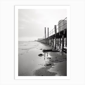 Anzio, Italy, Black And White Photography 1 Art Print