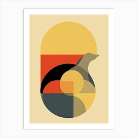 Turtle Minimalist Abstract 1 Art Print