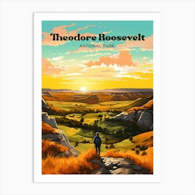 Theodore Roosevelt National Park Tranquil Travel Art Art Print