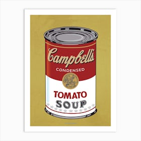 CAMPBELL´S SOUP BORDEAUX | POP ART Digital creation | THE BEST OF POP ART, NOW IN DIGITAL VERSIONS! Prints with bright colors, sharp images and high image resolution.  Art Print