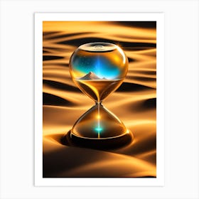 Hourglass In The Desert 2 Art Print