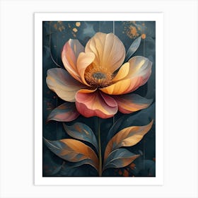 Abstract Flower Painting 37 Art Print