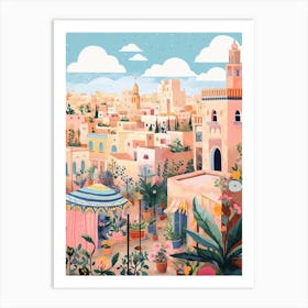 Marrakech Morocco 4 Illustration Art Print