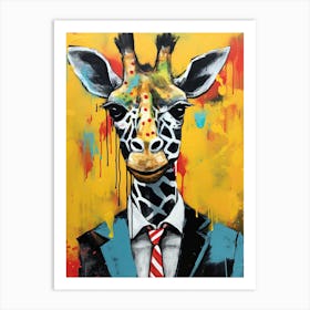 Disco 3 Giraffe Art Print