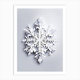 Unique, Snowflakes, Marker Art 2 Art Print