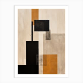 'Black Squares' Art Print