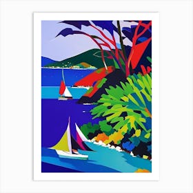 Virgin Islands Colourful Painting Tropical Destination Art Print