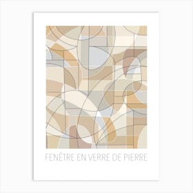 Neutral Geometric  Art Print