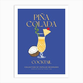 Pina Colada Cocktail Art Print