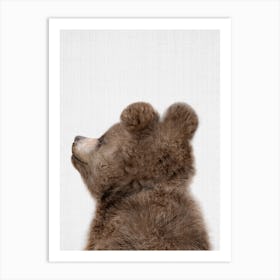 Peekaboo Bear Side Art Print