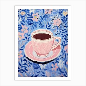 Coffee Cup Watercolor Painting Art Print