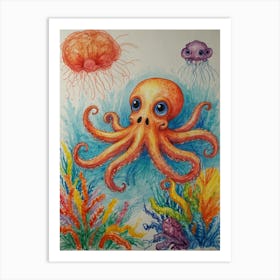 Octopus 49 Art Print