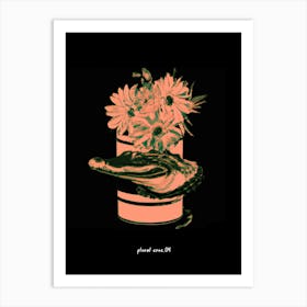 Floral Croc 04 Art Print