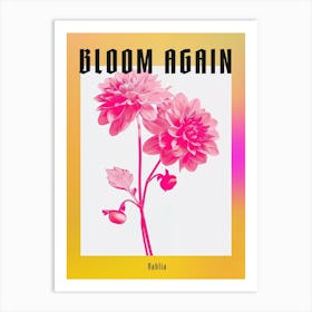 Hot Pink Dahlia 1 Poster Art Print