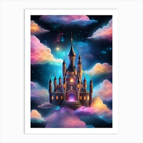 Castle In The Clouds 3 Art Print