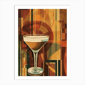 Art Deco Espresso Martini Art Print