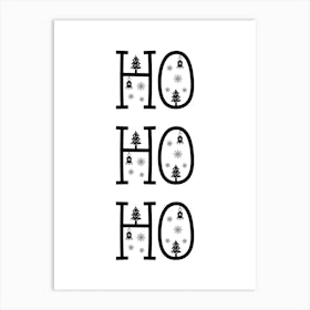 Hohoho Christmas Art Print