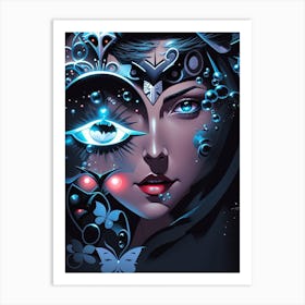 Pseudo Eye Of The Wolf Art Print