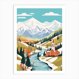 Romania 4 Travel Illustration Art Print