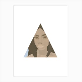 Nicole In A Triangle Art Print