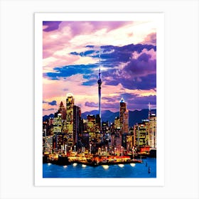 City View, Auckland New Zealand Art Print